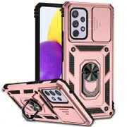 For Samsung Galaxy A53 5G Case, Strong Shielding Cover, Camera Protection, Holder, Rose Gold