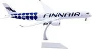 Pre-Built Model Aircraft 32CM for Finnair A350-900 OH-LWL Flaps 1:200 Miniature Aircraft Finished Collectible Model Airplane Souvenir Miniature Airplane Model