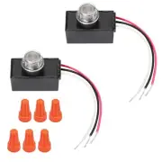 Dusk to Dawn Sensor 2 Packs, Photocell Light Sensor for Outdoor Lighting, 120...