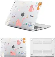[HLAAJJX] Hard Case for MacBook Pro 13 inch 2012 2011 2010 2009 2008 A1278 with CD-ROM, Ultra Thin Plastic Protective Laptop Cover for 13 MacBook Pro Case,Cute Cat