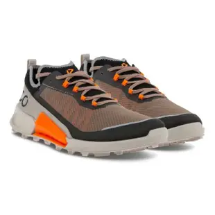 【ecco】BIOM 2.1 X COUNTRY M 健步2.1輕盈戶外跑步運動鞋 男鞋(黑色/墨粉色/月石灰 82280460268)