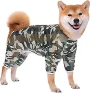 Paipeper Dog Lightweight Pajamas,Quick Dry Breathable Mesh Clothes,Soft Lightweight Pjs for Medium and Large Dogs,Long Sleeve Clothes for Boy and Girl Dog (Green Four leg-8xl)