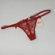 Agent Provocateur Casper Red Thong AP4 Large NWT