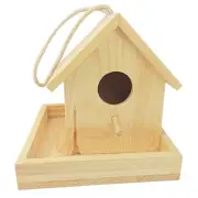Wooden Bird House Nesting Box Sturdy Garden Decoration For Caged Birds