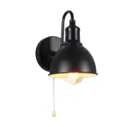 Wall Light Sconce with Pull Chain Switch E27 Base Lighting Fixture Wall Lamp