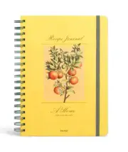 Papier Recipe Journal Book NEW 150 pages 9.84"x7.48" - Orange Tree NWT