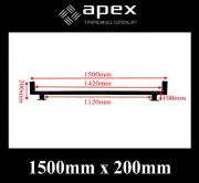BRAND NEW ALUMINIUM UTE TOOLBOX ROOF RACK UTE TOOL BOX RACK XLARGE BLACK