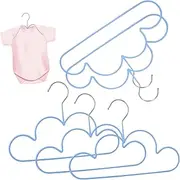 HEALSOPTHY 5Pcs Cloud Shaped Hangers Cute Sky Themed Clothes Hangers Space Saving Hangers for Closet Organization for Clothing Easy to Use and Present Ready