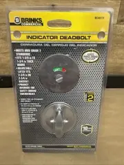 INDICATOR DEADBOLT Brinks Commercial BC40131 New Sealed. Open-Close Indicator
