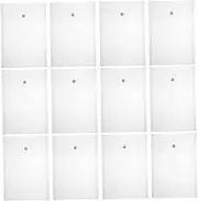 STOBOK Document Storage Bags 30pcs File Storage Snap Button for Bills Artwork Documents Cutting Dies Vouchers Lightweight Organizer