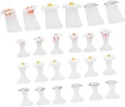 TOVINANNA 3Sets Silicone Toe Separators for Pedicures Nail Supplies with Daisy Water Drop Soft Designs Comfortable Durable for Home Salon Use