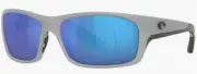 NWT Costa Del Mar JOSE PRO Polarized Sunglasses Silver w/ Blue Mirror Glass 580G