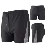 Men's Boxer Trunks Sports Fashion Striped Loose Trunks Speed Dry Swim Trunks