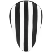 Haifley Bros. Bates Style 1 inch Tuck-n-Roll Solo Seat - Black & White