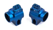 Associated 91760 FT Blue Aluminum Rear Hubs : RC10B6 / RC10B6D