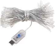 LEDON Fairy Lights USB Operated 100 LED 10m Warm White Colour 8 Functions String Lights for Bedroom, Patio, Garden, Christmas, Party & Wedding Décor