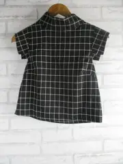 Cooper St, womens 2 piece set black white check 8 new a-line skirt