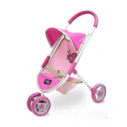Valco 56cm Baby Like Mum Doll Pram/Mini Stroller Toy/Kids/Children/Ladybug/Pink