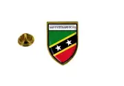 pins pin's flag national badge backpack hat shield saint kitts and nevis