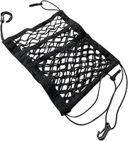 Car Seat Backpack, Dog Net Barrier - Automotive Rear Mesh Storage Track - Large Capacity Rear Seat Storage Net Bag for Sedan