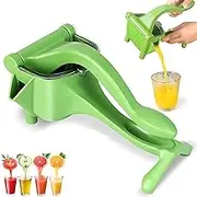Cubiccredit Manual Juice Squeezer, Portable Handheld Juicer Squeezer with Lid, Ergonomic Grip, One Piece Pp Material for Watermelon Lemonorange Juices Pomegranates, Citrus, Other Fruits (1 pcs)