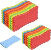 XMANX 20 Pcs Fishing Leader line Holder Foam Board,Fishing Hook Sponge Keeper,Fishing Winding Line Board,Fishing Hook Keeper for Holding Fishing Leader Line