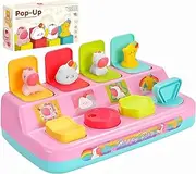 ZCOINS Montessori Unicorn Large Interactive Pop Up Toys for Girls Toddlers Baby 1 2 3 Year Old Sensory Early Development & Activity Cause and Effect Toys for Girls Gifts Travel Birthday