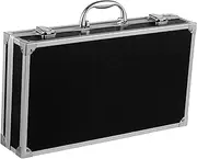 NULYLU Portable Aluminum Alloy Toolbox Medicine Case Hardcase Lock Cosmetics Carrying Case