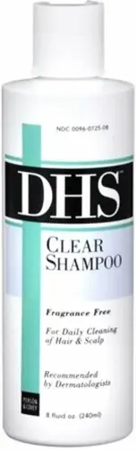 DHS Clear Shampoo Fragrance Free For Daily Cleaning of Hair & Scalp 8 Oz 6 Pack