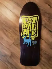 Ultra Rare Cat Palace Josh Row Skateboard Deck - Flocked on Purple Stain