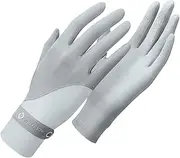 [Generic] UV Hiking Cycling Gloves - Sunblock Full Finger Touchscreen Non Slip Gloves | Breathable Ice Feeling Sun Protection UPF 50+ Sun Gloves | Sunscreen Gloves For Riding, Paddling, Canoeing, Kayaking