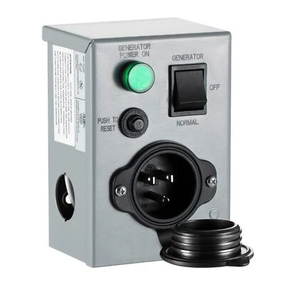 Generator Transfer Switch - 15 Amp 120V ETL Certificated Manual Generator