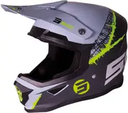 Shot Furious Storm Motocross Helmet, grey-yellow, Size XS for Men Grey Yellow