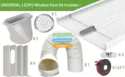 Portable Air Conditioner Window Vent Kit 5.9" Exhaust Hose Adjustable Sliding