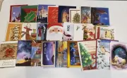 Assorted Christmas Cards And Envelopes Lot Of 25 New