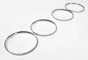 MAZDA RX4 929 COUPE POINTY NOSE GRILLE HEADLIGHT HEAD LAMP SURROUNDS RINGS 4PC