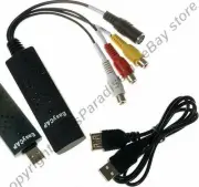 EasyCap RCA~USB2.0 Video Capture/In,VCR/Camcorder/8mm/VHS Tape~DVD maker/adapter