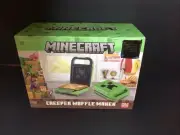 New Minecraft Creeper Waffle Maker Non Stick Coating Plates Upright Storage