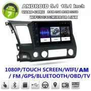 10.1'' Android 9.1 Quad-Core 2GB+32GB Car Stereo Radio GPS For 06-11 Honda Civic