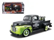 1948 Ford F-1 Pickup Truck & Harley Davidson FL Panhead Motorcycle 1/24 Dieca...