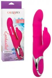 California Exotic Embrace 9.5" Rabbit Vibrator with Pleasure Beaded Shaft