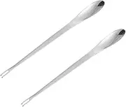 PHENOFICE Dual Head Crab Fork Needle Stainless Steel Seafood Tool Multifunctional Fork Spoon for Eating Crab Lobster Seafood