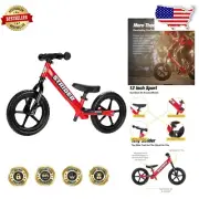 Lightweight 12” Balance Bicycle for Toddlers – Safety Pad & Mini Grips Included