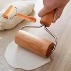 Wood Pizza Roller Non Stick Wooden Rolling Pin Time Pizza Dough Roller For