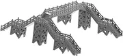 Homoyoyo DIY Footbridge Model: Footbridge Building Miniature Train Accessories for Railway Layout and Sand Table Decor - Home and Office Decoration
