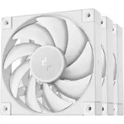 DEEPCOOL FD12 White 3 Pack 120mm PWM Case Cooling Fan, Triple Pack [R-FD12-WHNPN3-G]