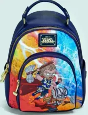 NWT Loungefly Marvel Love and Thunder Chibi Mighty Thor & Thor Mini Backpack
