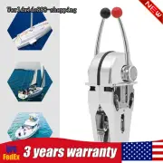 Twin Lever Marine Dual Engine Throttle Control Boat Handle Universal Control