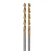 2pcs 3.9mm Titanium Coated M42 High Speed Steel 8% Cobalt (HSS) Twist Drill Bits