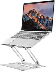 PHOCAR Laptop Stand, Adjustable Laptop Riser, Foldable Aluminum Portable Laptop Holder Compatible for MacBook Air Pro, HP, Lenovo, Surface, Dell, ASUS, Laptops up to 17 Inch